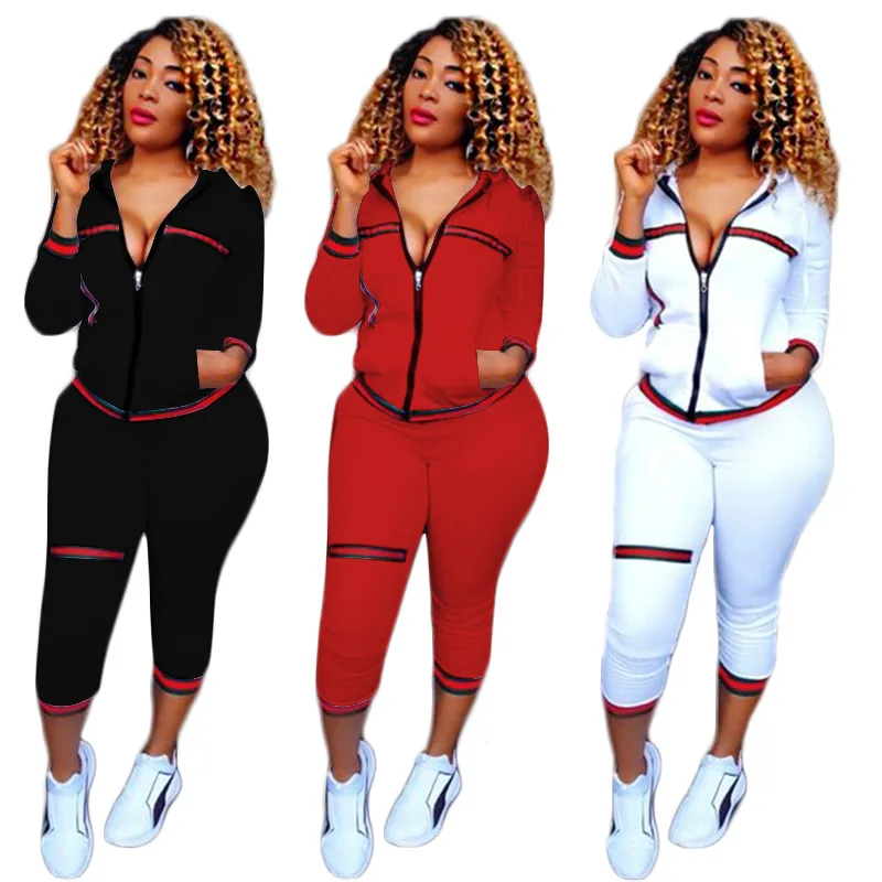 2021 Autumn Women's Sportswear 2pcs Women's Hooded Long Sleeve Zip Crop Tops Long Pants Trousers Loose Casual Clothes Set
2021 Autumn Women's Sportswear 2pcs Women's Hooded Long Sleeve Zip Crop Tops Long Pants Trousers Loose Casual Clothes Set