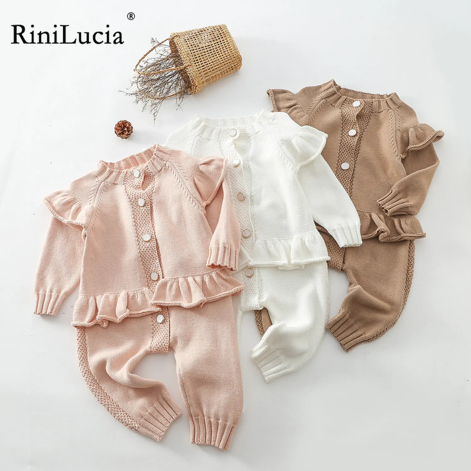 RiniLucia Infant Baby Girls Knitting Solid Jumpsuit One Piece Outfit Spring Baby Girls Clothes Baby Girl Knitting Bodysuits
RiniLucia Infant Baby Girls Knitting Solid Jumpsuit One Piece Outfit Spring Baby Girls Clothes Baby Girl Knitting Bodysuits