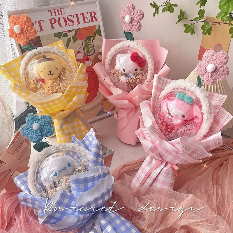 Kawaii Sanrios кукольный букет Kitty Kuromi My Melody Cinnamoroll помпон Purin Girl Heart Full of Stars Bobo Ball для девочек подарок
Kawaii Sanrios кукольный букет Kitty Kuromi My Melody Cinnamoroll помпон Purin Girl Heart Full of Stars Bobo Ball для девочек подарок