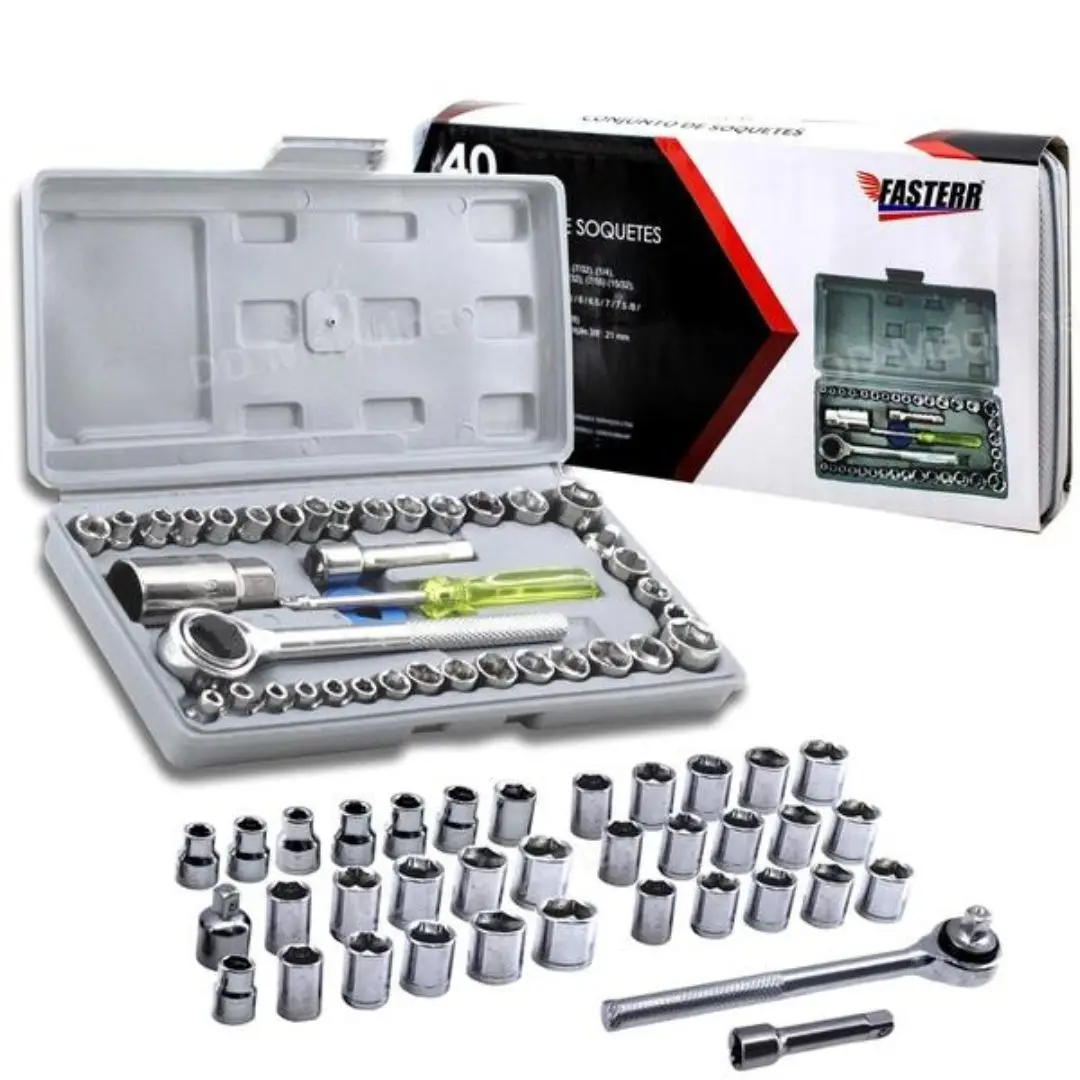 Набор головок из 40 предметов, автомобильный ящик для инструментов, набор ключей, комбинированный инструмент для ремонта
Набор головок из 40 предметов, автомобильный ящик для инструментов, набор ключей, комбинированный инструмент для ремонта