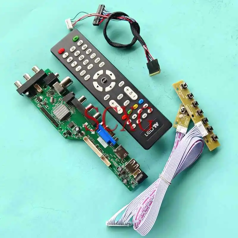 DVB Digital LCD Display Controller Board Fit LTN101NT07 LTN101NT08 10.1" VGA HDMI-Compatible AV RF USB Kit 40 Pin LVDS 1024*600
DVB Digital LCD Display Controller Board Fit LTN101NT07 LTN101NT08 10.1" VGA HDMI-Compatible AV RF USB Kit 40 Pin LVDS 1024*600