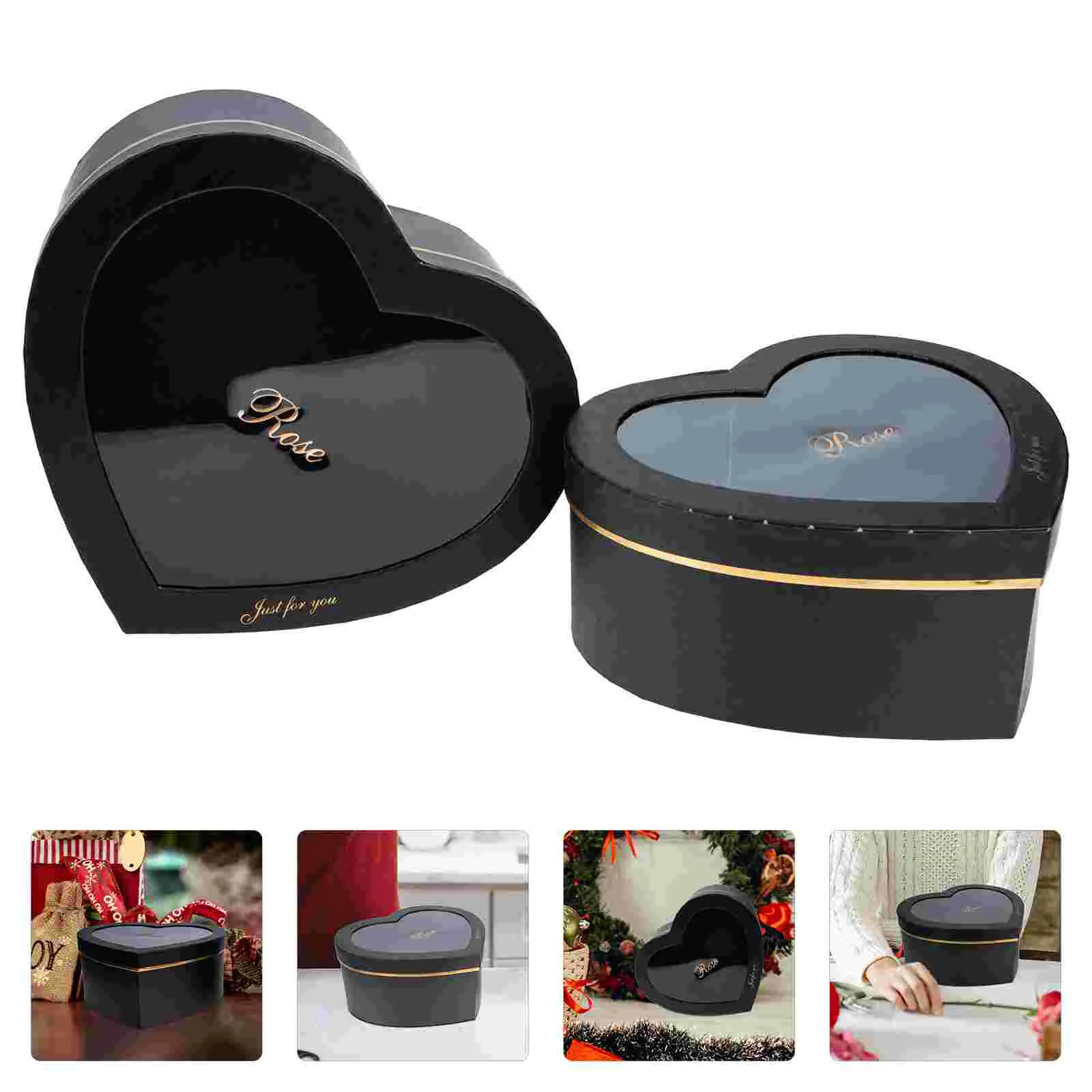 2Pcs Gift Boxes Soap Flower Packaging Box Valentine's Day Gift Box Heart-shaped Flower Box for Party Couple 
2Pcs Gift Boxes Soap Flower Packaging Box Valentine's Day Gift Box Heart-shaped Flower Box for Party Couple