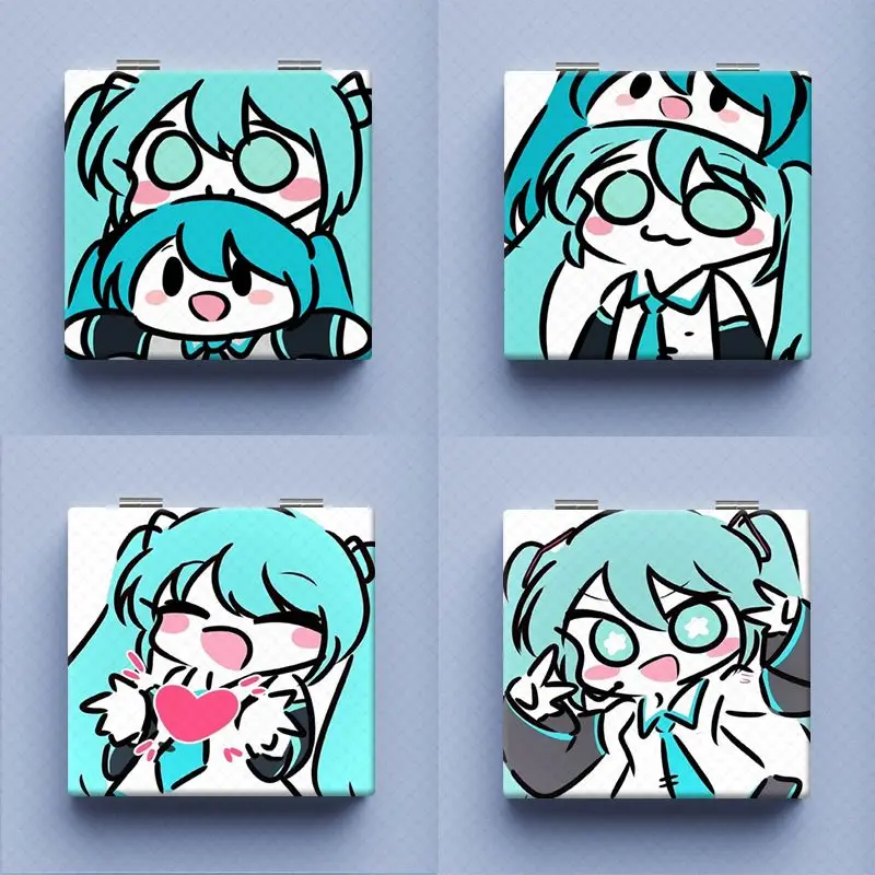 Hatsune Miku Cartoon Folding Makeup Mirror Portable Flip Type Cute Expression Pack Double-Sided Leather Mini Mirror Jewelry
Hatsune Miku Cartoon Folding Makeup Mirror Portable Flip Type Cute Expression Pack Double-Sided Leather Mini Mirror Jewelry