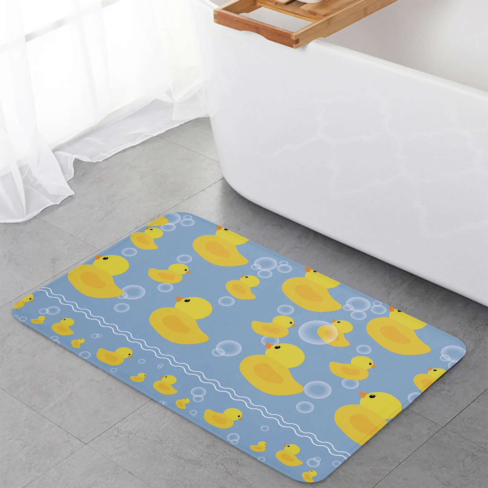 Bubble Yellow Duck Fashion Printed Doormat Kitchen Absorbent Floormat Bathroom Non-slip Mat Entrance Carpet Decor
Bubble Yellow Duck Fashion Printed Doormat Kitchen Absorbent Floormat Bathroom Non-slip Mat Entrance Carpet Decor