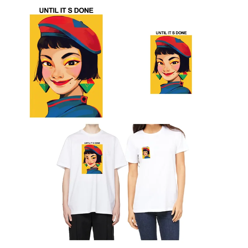 Iron On Patches For Clothes;Until it's Done creative art self-confidence painter girl illustration pattern printing stickers
Iron On Patches For Clothes;Until it's Done creative art self-confidence painter girl illustration pattern printing stickers
