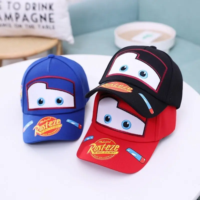 MINISO Lightning McQueen шляпа весенне-летняя детская с мультяшными машинками фуражка