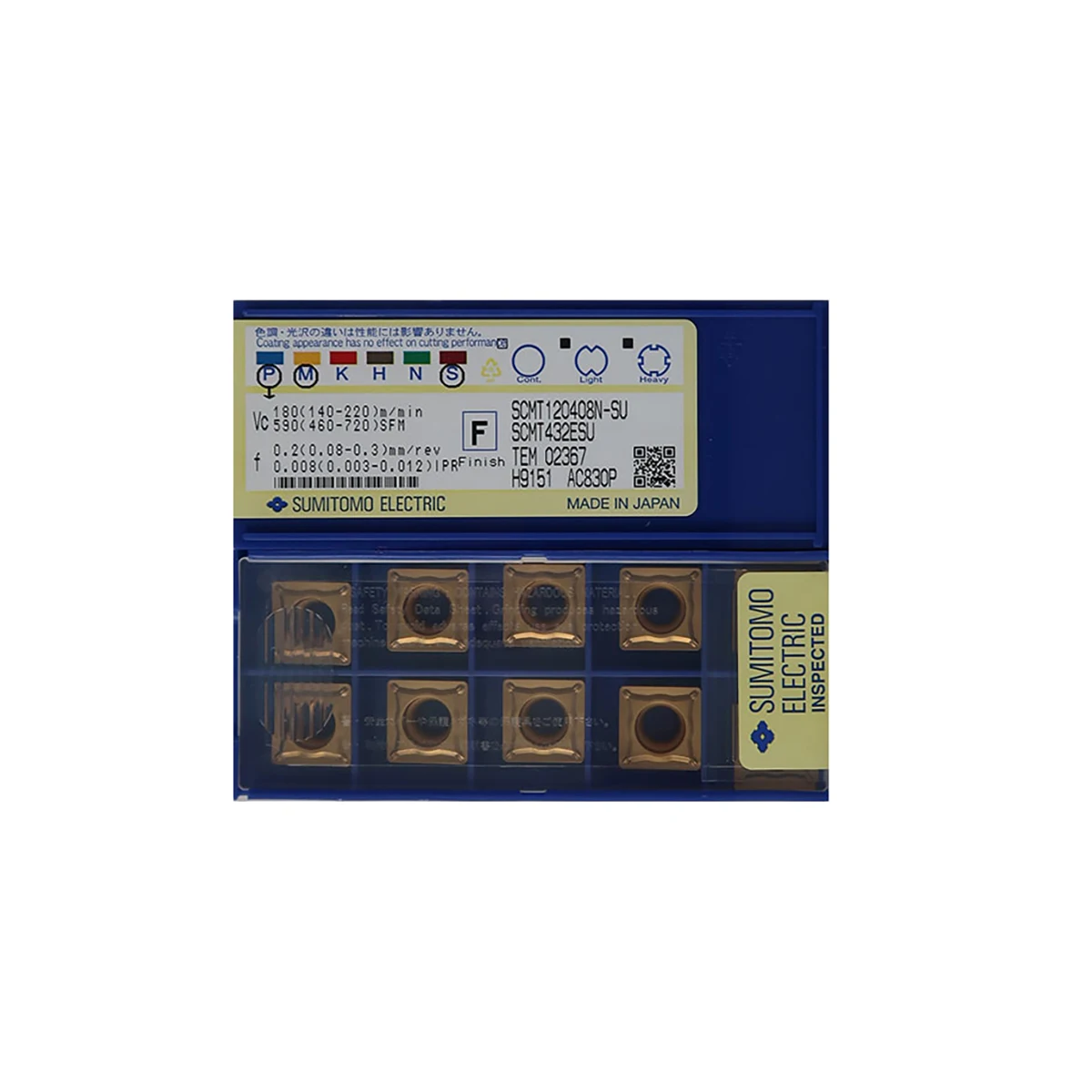 SUMITOMO 100% Original SCMT SCMT12 SCMT09 SCMT120408N SU AC830P SCMT09T304N SU AC630M Medium Roughing Carbide Turning Inserts
SUMITOMO 100% Original SCMT SCMT12 SCMT09 SCMT120408N SU AC830P SCMT09T304N SU AC630M Medium Roughing Carbide Turning Inserts