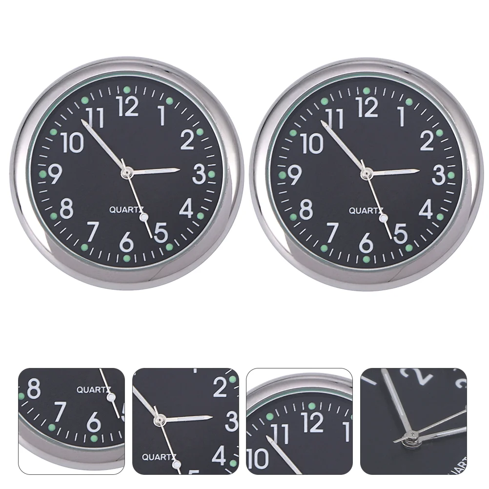 2 Pcs Car Clock Mini Adhesive Dash Board Luminous Quartz Glass Mounted Vent Clocks Dashboard
2 Pcs Car Clock Mini Adhesive Dash Board Luminous Quartz Glass Mounted Vent Clocks Dashboard