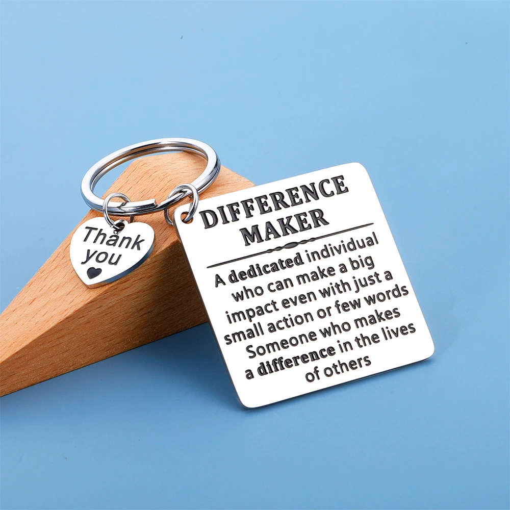 Difference Maker Keychain Employee Appreciation gift for Coworker Mentor Staff Thank you gifts for Leader Essential Worker Coach
Difference Maker Keychain Employee Appreciation gift for Coworker Mentor Staff Thank you gifts for Leader Essential Worker Coach