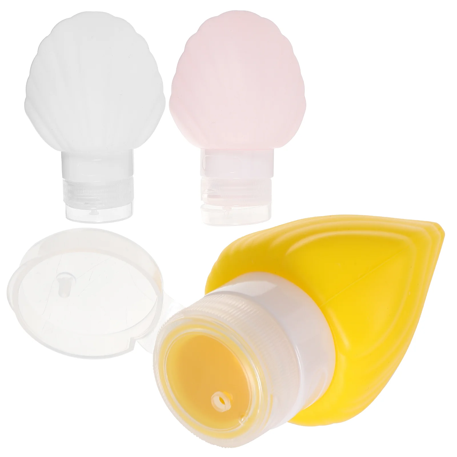 3 pcs Shell Shaped Squeeze Bottle Lotion Squeeze Bottle Empty Shampoo Bottle Travel Size Silicone Bottles
3 pcs Shell Shaped Squeeze Bottle Lotion Squeeze Bottle Empty Shampoo Bottle Travel Size Silicone Bottles