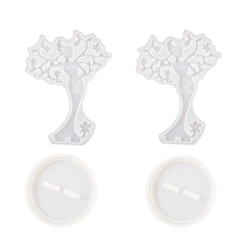 2 Sets Jewelry Display Stand Resin Mold, Epoxy Jewelry Shelf Casting Mold For Making Earrings Necklace Holder
2 Sets Jewelry Display Stand Resin Mold, Epoxy Jewelry Shelf Casting Mold For Making Earrings Necklace Holder