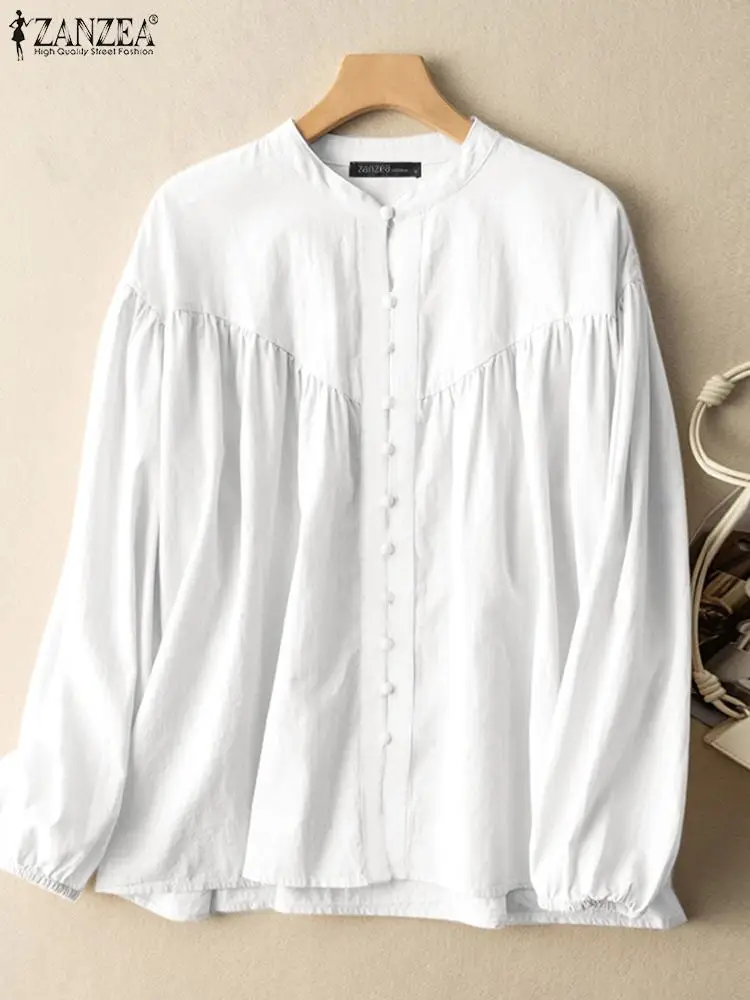 Блузка женская с длинным рукавом, элегантная плиссированная рубашка в стиле ретро, хлопковая с воротником-стойкой, на пуговицах, большие ра...
Блузка женская с длинным рукавом, элегантная плиссированная рубашка в стиле ретро, хлопковая с воротником-стойкой, на пуговицах, большие ра...