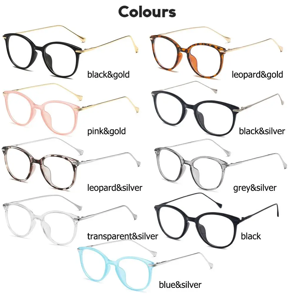 Fashion Big Round Frame Women Vision Care Anti-UV Blue Rays Glasses Eyewear Computer Goggles Eyeglasses
Fashion Big Round Frame Women Vision Care Anti-UV Blue Rays Glasses Eyewear Computer Goggles Eyeglasses
