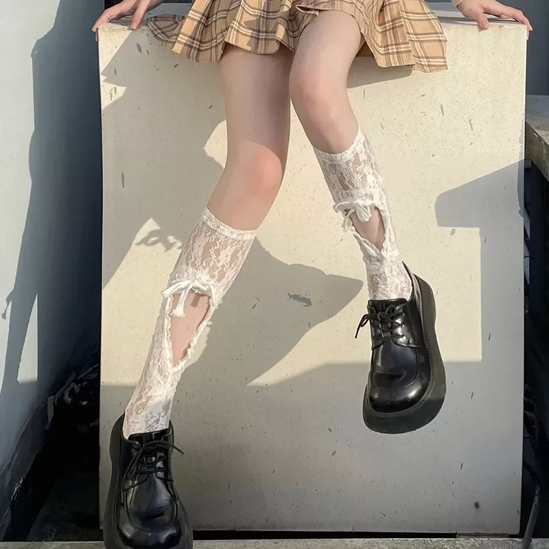 Cute Maid Lace Lolita Socks Knee High Black White Pile Pile Socks Sweet Women Girl Gift Bow Socks Cosplay Costumes Accessories
Cute Maid Lace Lolita Socks Knee High Black White Pile Pile Socks Sweet Women Girl Gift Bow Socks Cosplay Costumes Accessories