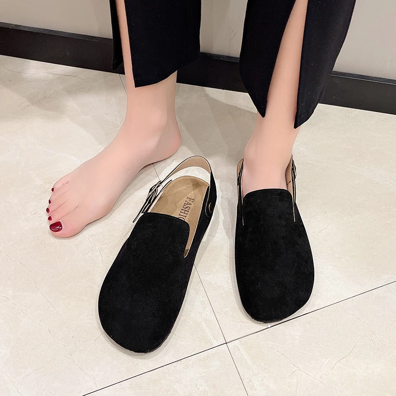 2023 Summer Women Closed Toe Slippers New Retro Fashion Mule Clog Slide Ladies Cow Suede Leather Clogs Sandals Zapatos De Mujer
2023 Summer Women Closed Toe Slippers New Retro Fashion Mule Clog Slide Ladies Cow Suede Leather Clogs Sandals Zapatos De Mujer