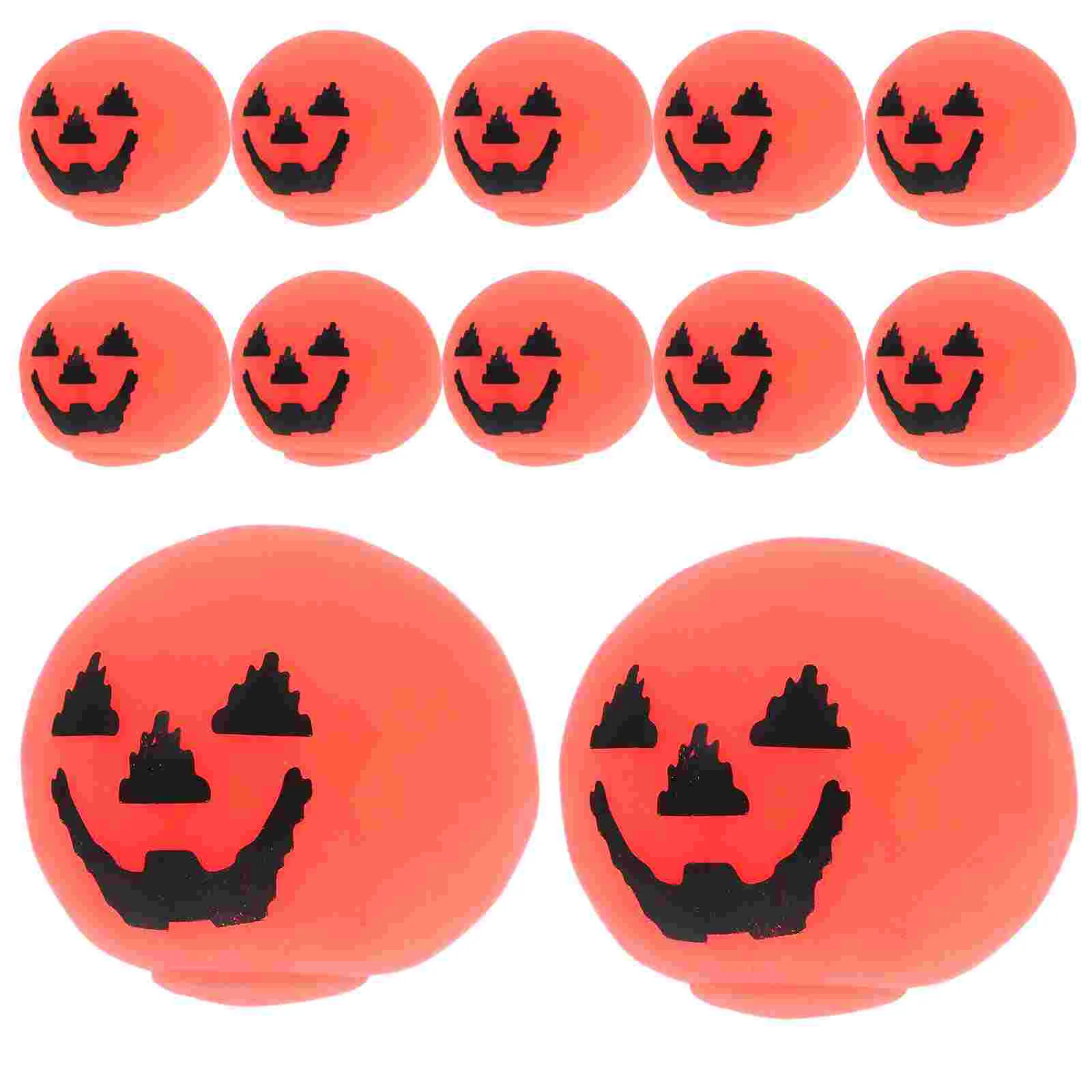 

12 Pcs Party Accessory Pumpkin Stress Balls Halloween Decor Plaything Toy Squeeze Prop Decorative Horror