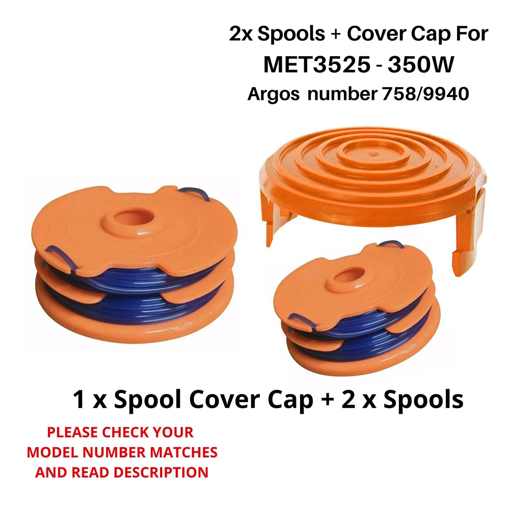 Trimmer Spool Cover Cap For McGregor MET3525 Spool Cap + 2 X Spool For Grass Trimmer Strimmer 350w Gardening Tools
Trimmer Spool Cover Cap For McGregor MET3525 Spool Cap + 2 X Spool For Grass Trimmer Strimmer 350w Gardening Tools