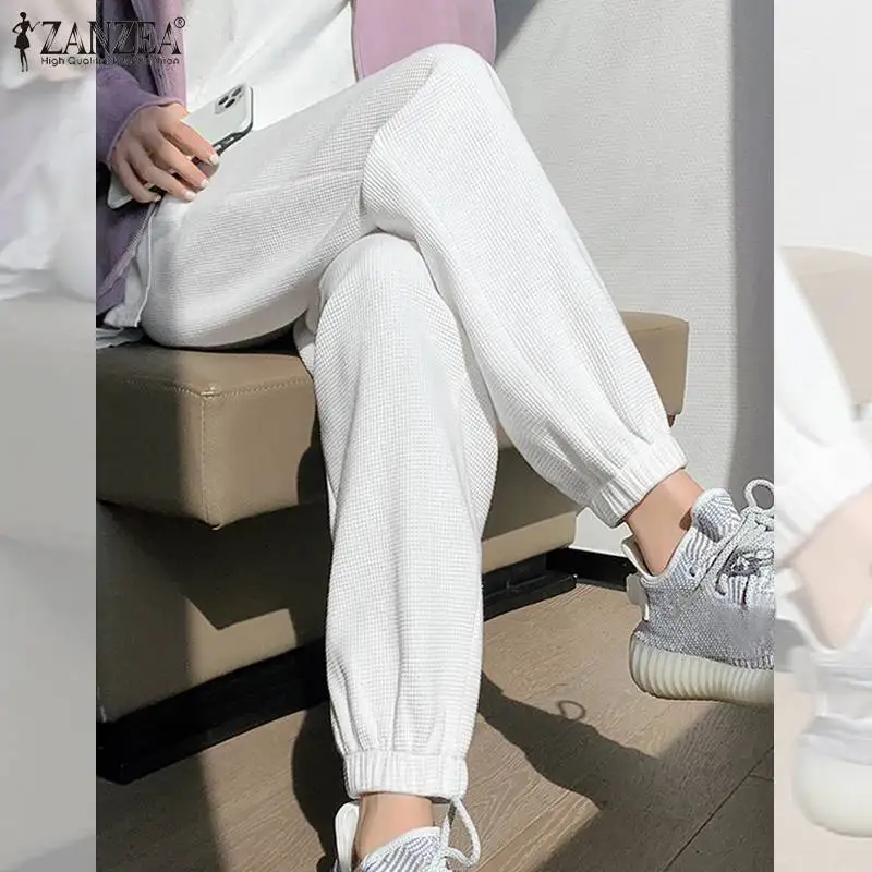 2022 Spring Women Wide Leg Pants ZANZEA Summer Harajuku Elastic Waist Pants Casual Solid Pantalon Palazzo Oversized Loose Bottom
2022 Spring Women Wide Leg Pants ZANZEA Summer Harajuku Elastic Waist Pants Casual Solid Pantalon Palazzo Oversized Loose Bottom