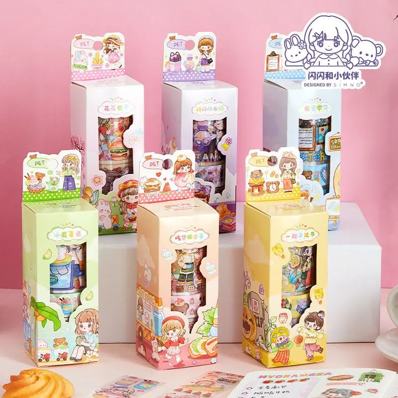 Xinmo sparkling small world PET tape cute character high-value hand account set cartoon girl cheap tape
Xinmo sparkling small world PET tape cute character high-value hand account set cartoon girl cheap tape