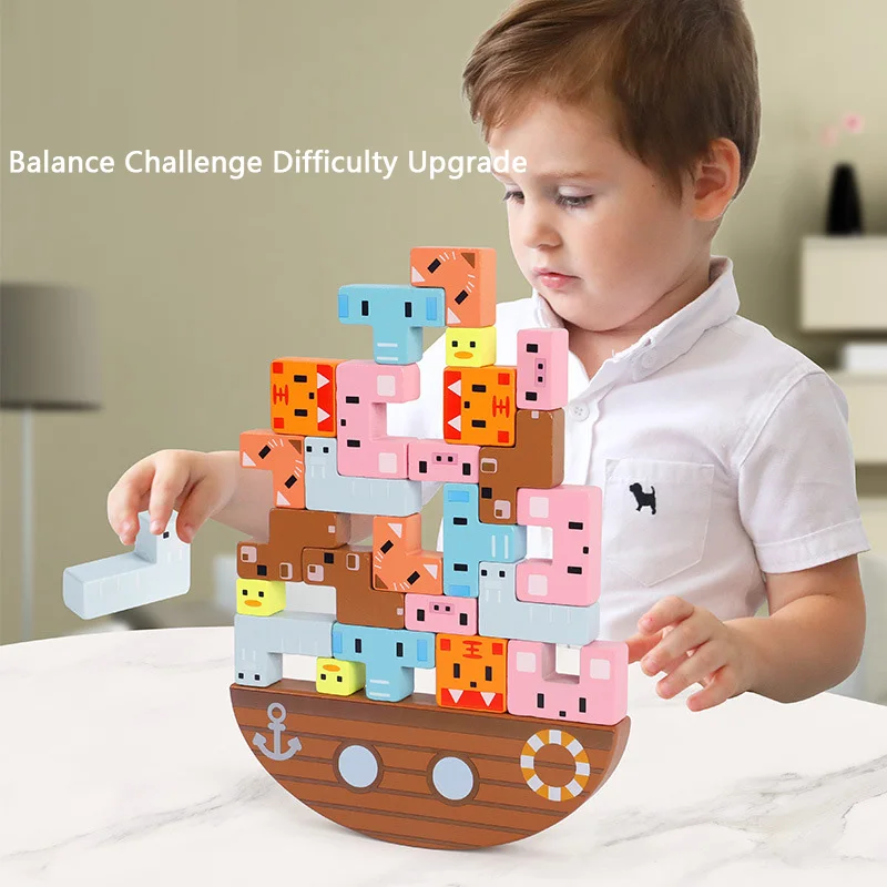IMBABY 24Pcs/Set Montessori Wooden Toys Animal Balance Blocks Tetris Blocks Educational Stacking High Building Blocks for Kids
IMBABY 24Pcs/Set Montessori Wooden Toys Animal Balance Blocks Tetris Blocks Educational Stacking High Building Blocks for Kids