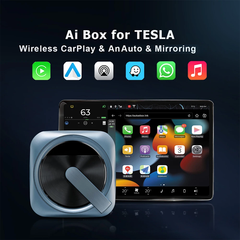 Беспроводной автомобильный ключ Carplay с ИИ-приставкой, Автомобильный ключ на Android для Tesla Model 3/Y/S/X, обновленный OTA, Раздельный экран, навигация, умная коробка
Беспроводной автомобильный ключ Carplay с ИИ-приставкой, Автомобильный ключ на Android для Tesla Model 3/Y/S/X, обновленный OTA, Раздельный экран, навигация, умная коробка