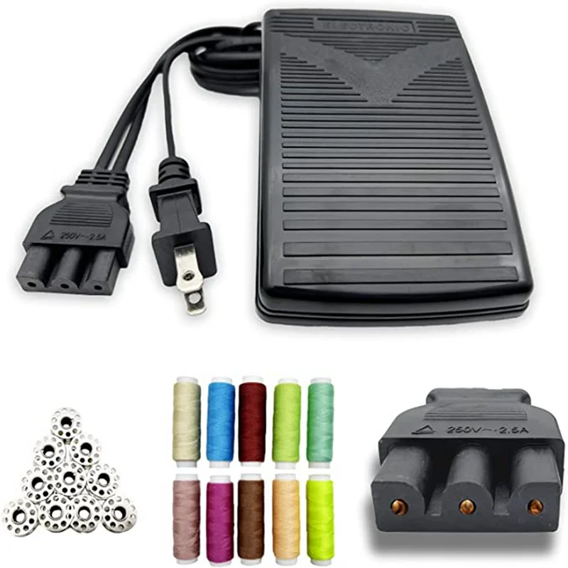 Sewing Machine Foot Pedal,Sewing Machine Power Cord Replacement,Apply for Singer 359102-001 2263 E99670 US
Sewing Machine Foot Pedal,Sewing Machine Power Cord Replacement,Apply for Singer 359102-001 2263 E99670 US