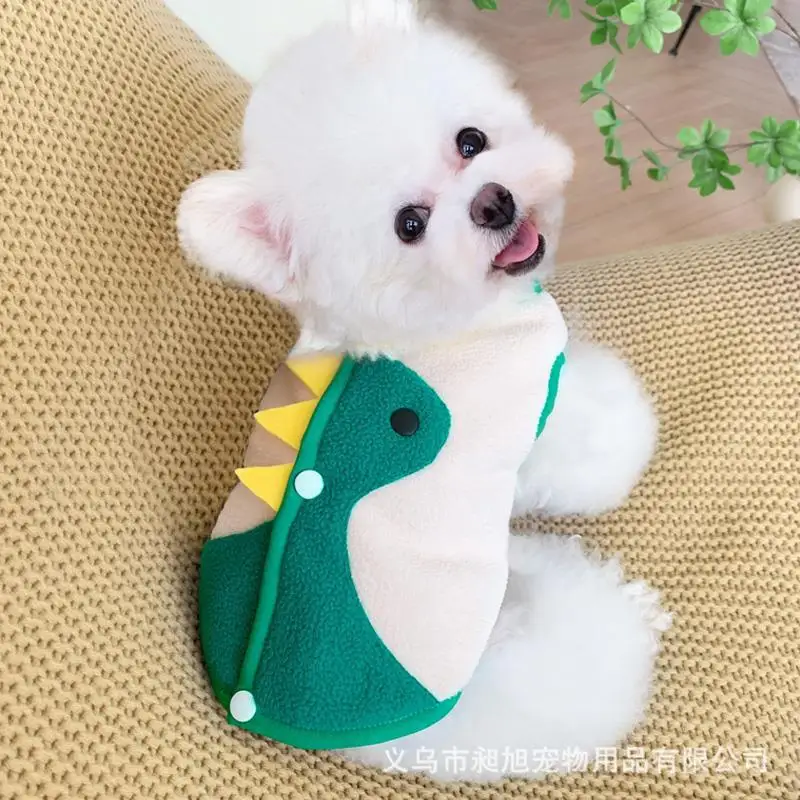 Dinosaur Vest Pet Small Universal Chai Mi Teddy Bears Autumn And Winter Dog Clothes
Dinosaur Vest Pet Small Universal Chai Mi Teddy Bears Autumn And Winter Dog Clothes