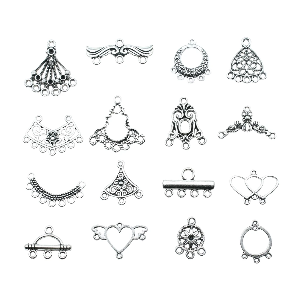 20pcs Antique Silver Color Earrings Connection Charms Jewelry DIY Earrings Connector Charms For Earring Making 
20pcs Antique Silver Color Earrings Connection Charms Jewelry DIY Earrings Connector Charms For Earring Making