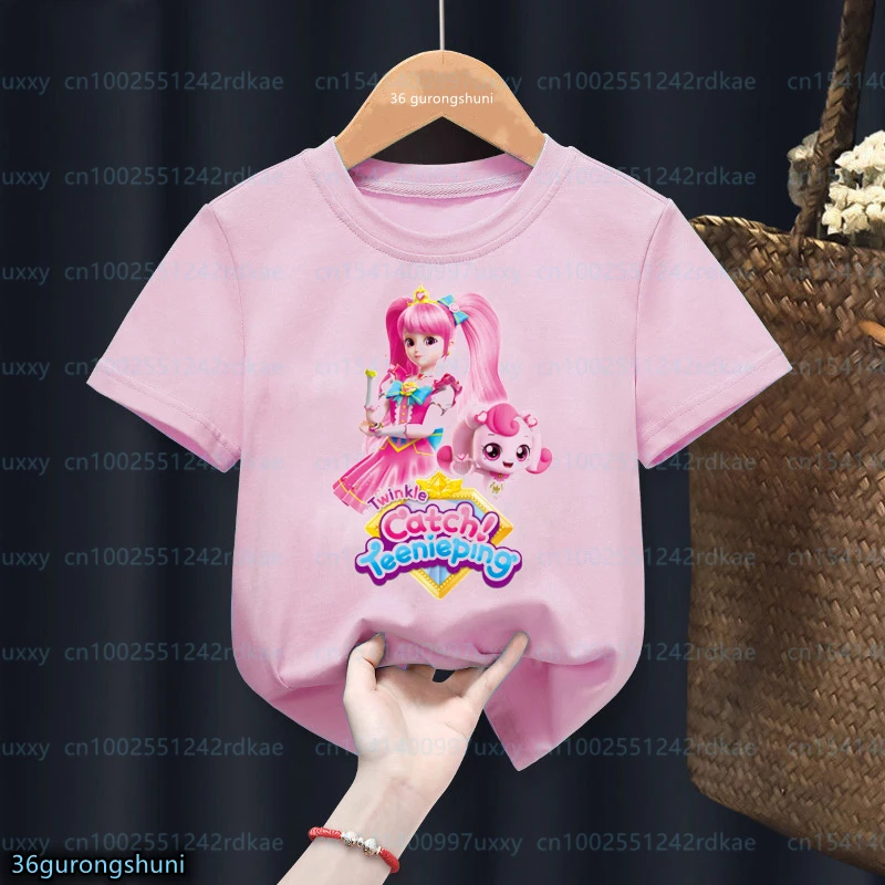 New hot girls t-shirts Funny anytime Tini Ping carton! 티 니 핑 graphic print girls' clothes Fashion kids tshirts Pink shirt tops
New hot girls t-shirts Funny anytime Tini Ping carton! 티 니 핑 graphic print girls' clothes Fashion kids tshirts Pink shirt tops