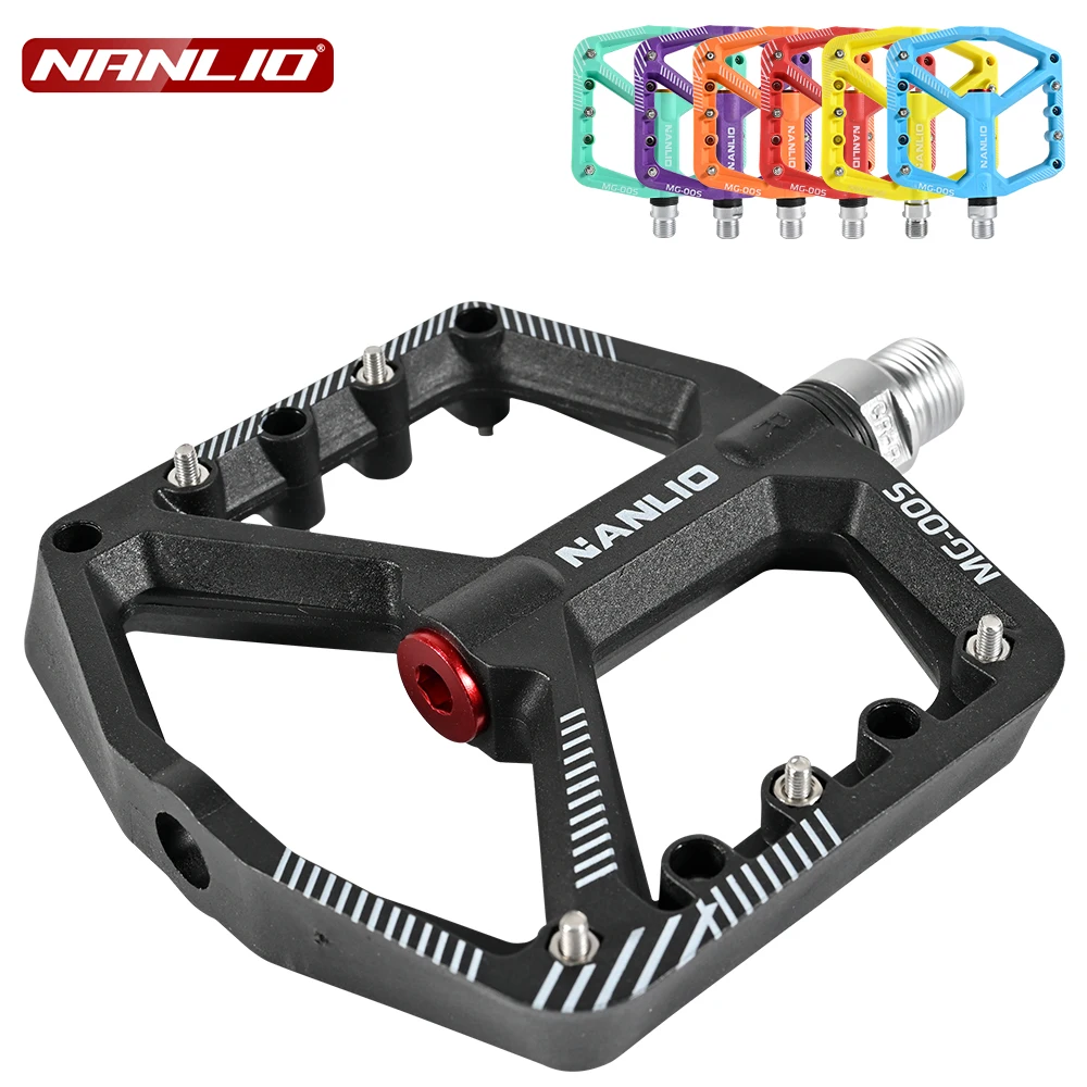NanLio MTB Ultralight Flat Pedal Bearings XC AM Mountain BMX Anti-slip Big Foot DU Bushing Colorful Nylon Plastic 9/16" Bicycle
NanLio MTB Ultralight Flat Pedal Bearings XC AM Mountain BMX Anti-slip Big Foot DU Bushing Colorful Nylon Plastic 9/16" Bicycle