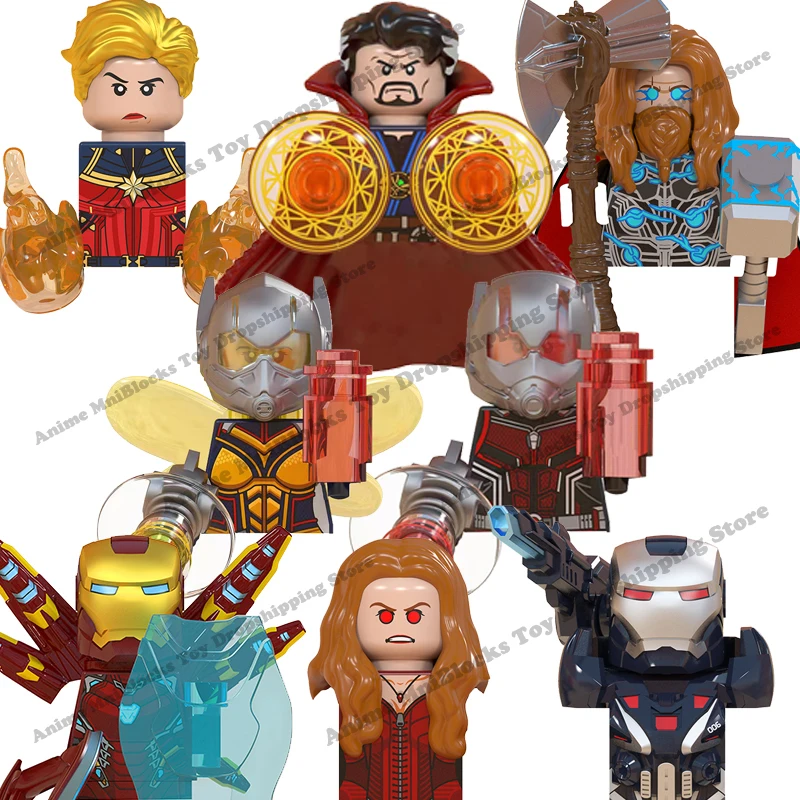 WM6063 heroes Disney Doctor Strange Thor Scarlet Witch war machine Ant Man Wsap mini action toy figures building blocks gifts
WM6063 heroes Disney Doctor Strange Thor Scarlet Witch war machine Ant Man Wsap mini action toy figures building blocks gifts