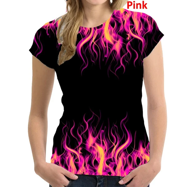 BIANYILONG Brand Summer T-Shirt Women's 3D Flame Print T-Shirt Short Sleeve O-Neck Casual Trendy Loose Women's Fashion T-Shirt
BIANYILONG Brand Summer T-Shirt Women's 3D Flame Print T-Shirt Short Sleeve O-Neck Casual Trendy Loose Women's Fashion T-Shirt