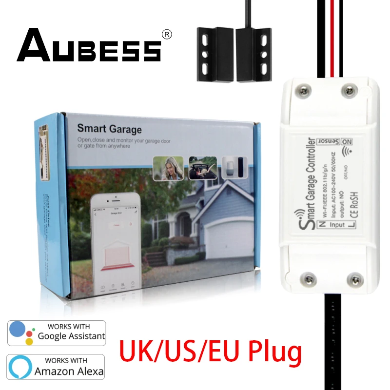 Tuya WiFi Smart Garage Door Controller Opener Sensor Smart Life/Tuya APP Remote Works With Alexa Echo Google Home No Hub Require
Tuya WiFi Smart Garage Door Controller Opener Sensor Smart Life/Tuya APP Remote Works With Alexa Echo Google Home No Hub Require