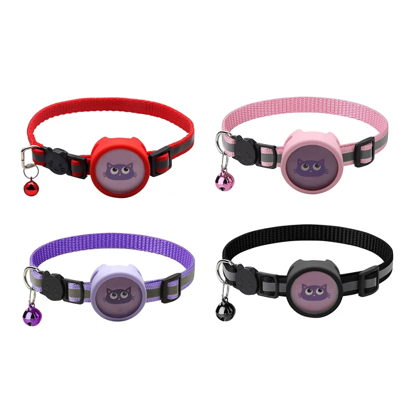 1Pc Pet Collar Anti lost Reflective Nylon Adjustable Pet Collar With Bell Cat Puppy Collar for AirTags location tracker
1Pc Pet Collar Anti lost Reflective Nylon Adjustable Pet Collar With Bell Cat Puppy Collar for AirTags location tracker