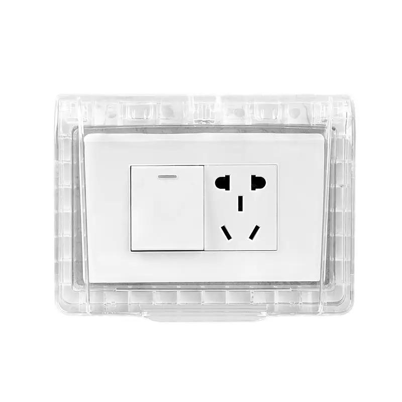 Universal Paste Switch Socket Waterproof Box 118 Type One Two Six Hole Bathroom Switch Protection Cover Electrical Accessories 
Universal Paste Switch Socket Waterproof Box 118 Type One Two Six Hole Bathroom Switch Protection Cover Electrical Accessories