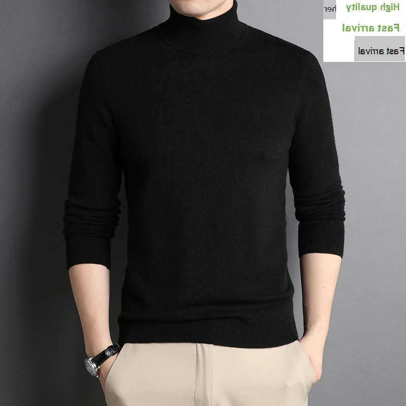 New 2023 Spring Fall Turtleneck Sweater Men Long Sleeve Ultra Soft Casual Fashion Lightweight Male Winter Black Basic Tops
New 2023 Spring Fall Turtleneck Sweater Men Long Sleeve Ultra Soft Casual Fashion Lightweight Male Winter Black Basic Tops