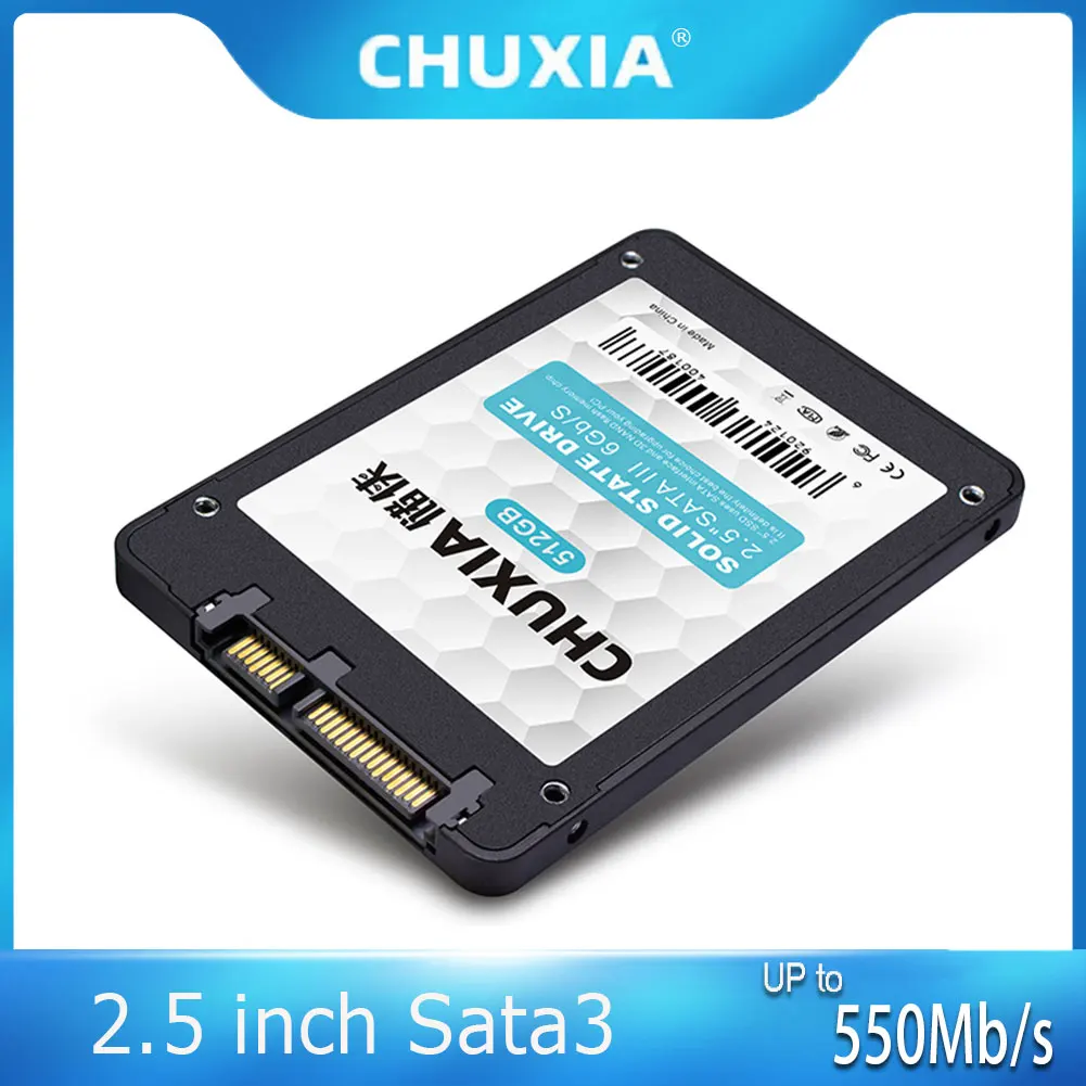 

Жесткий диск Ssd CHUXIA Sata3, 64 ГБ, 128 ГБ, 240 ГБ, 120 ГБ, 256 ГБ, 480 ГБ, 512 ГБ, 2,5 дюйма, внутренний жесткий диск, твердотельный накопитель для настольных ПК и ...