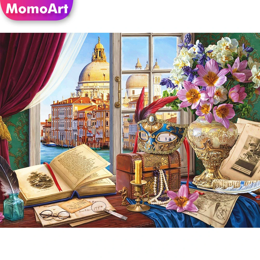 MomoArt DIY Diamond Embroidery Flower Cross Stitch Mosaic Window New Arrival Venice Landscape Painting Handmade Hobby
MomoArt DIY Diamond Embroidery Flower Cross Stitch Mosaic Window New Arrival Venice Landscape Painting Handmade Hobby