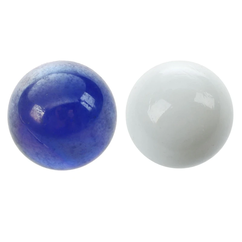 20 Pcs Marbles 16Mm Glass Marbles Knicker Glass Balls Decoration Color Nuggets Toy White + Dark Blue Set
20 Pcs Marbles 16Mm Glass Marbles Knicker Glass Balls Decoration Color Nuggets Toy White + Dark Blue Set