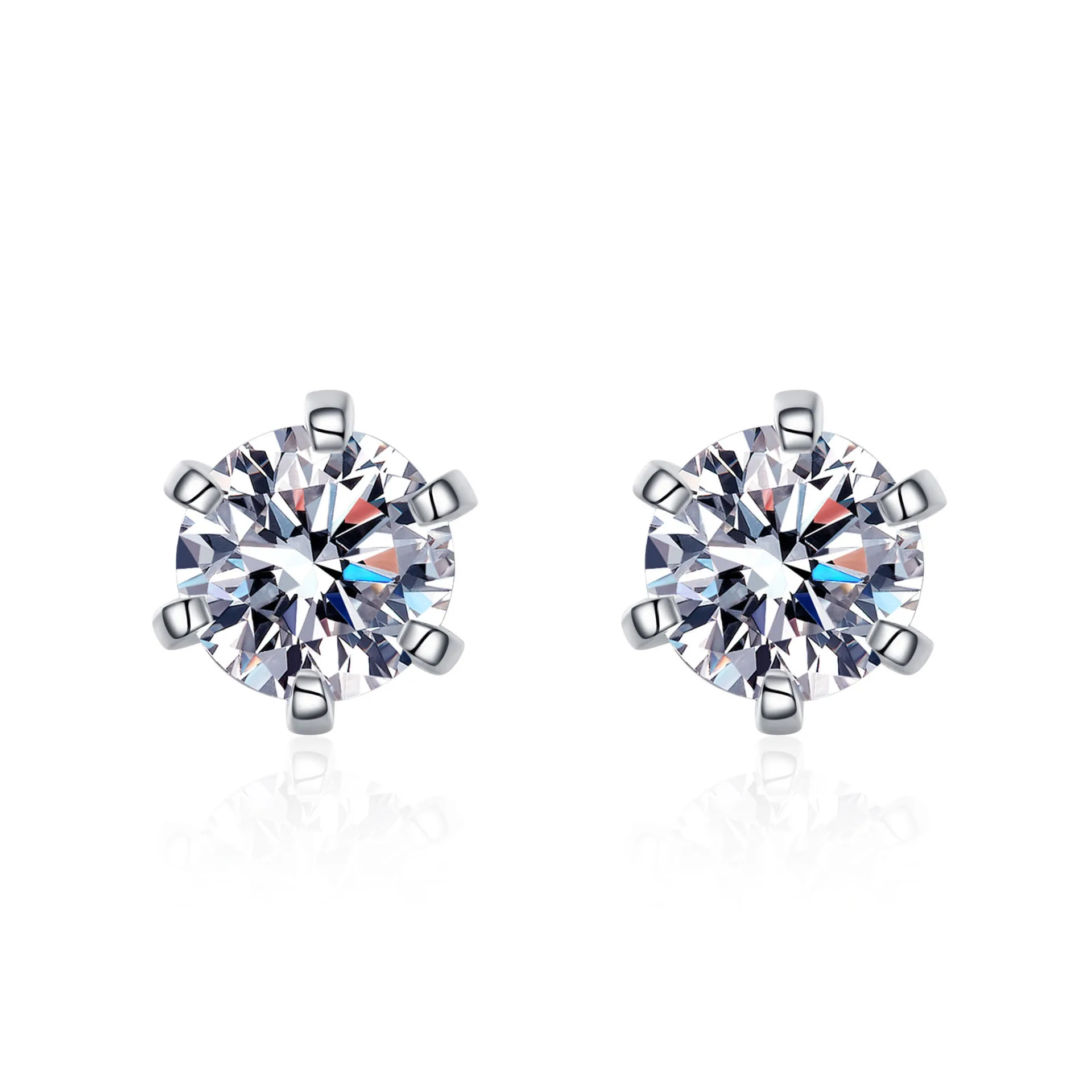 Aisne 1ct 2ct 4ct Real VVS D Color Moissanite Stud Earrings For Women Top Quality 925 Sterling Silver Sparkling Wedding Jewelry
Aisne 1ct 2ct 4ct Real VVS D Color Moissanite Stud Earrings For Women Top Quality 925 Sterling Silver Sparkling Wedding Jewelry