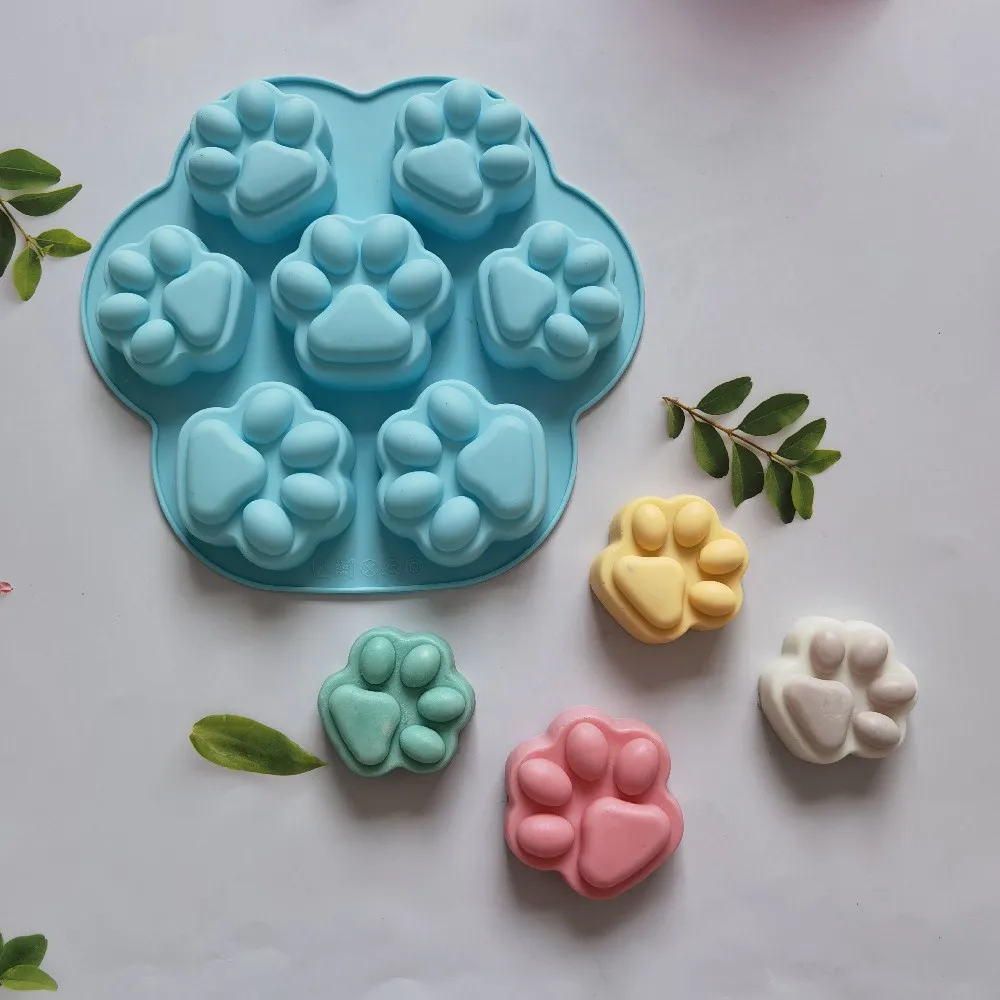 

Paw Print Silicone Mold Dog Cat Animal Paw Mould For Candy Chocolate Jelly Pudding Soap Ice Cube Tray Dog Cat Treats