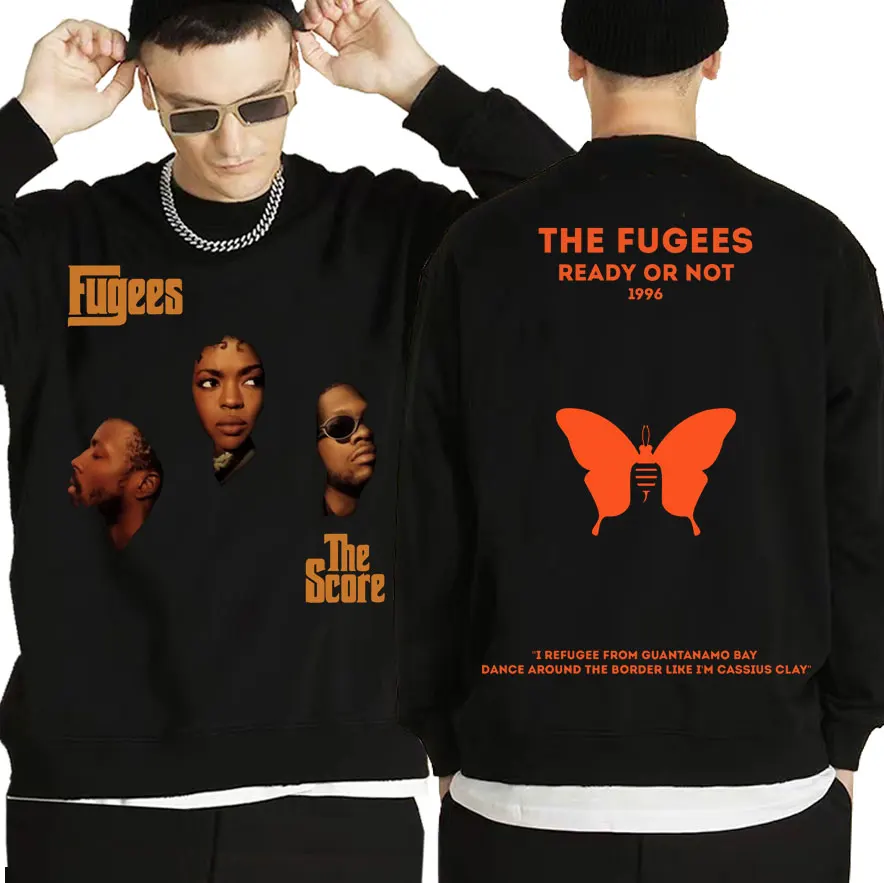 Hip Hop Band The Fugees Ready or Not 1996 A Butterfly Print Men Casual Loose Pullover Sweatshirt Man Women Oversized Streetwear
Hip Hop Band The Fugees Ready or Not 1996 A Butterfly Print Men Casual Loose Pullover Sweatshirt Man Women Oversized Streetwear
