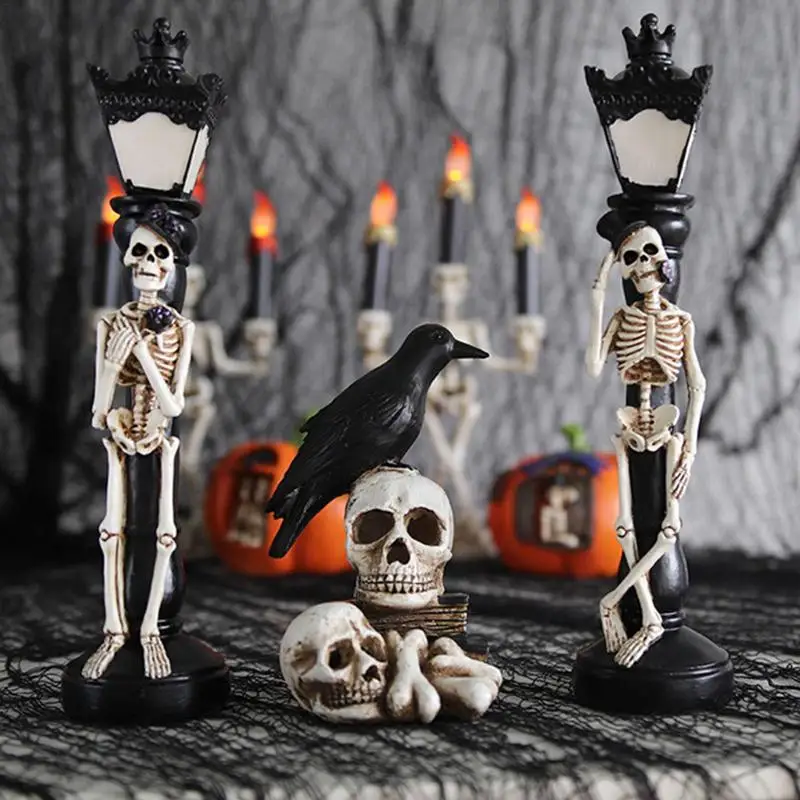 Украшение для светильник ла в виде скелета на Хэллоуин, искусственные статуи из смолы на Хэллоуин, Статуэтки-скелеты для вечеринки, домашни... 
Украшение для светильник ла в виде скелета на Хэллоуин, искусственные статуи из смолы на Хэллоуин, Статуэтки-скелеты для вечеринки, домашни...