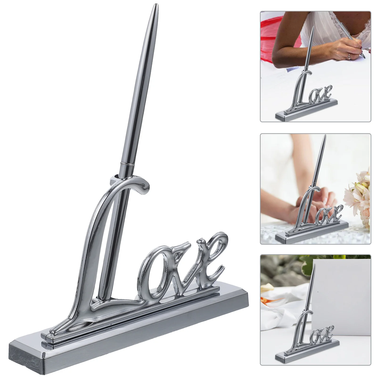 Wedding Guest Book LOVE Signing Pen Set Wedding Guest Pen Desktop Ballpoint Pen Holders for Wedding Bridal Engagement Guests
Wedding Guest Book LOVE Signing Pen Set Wedding Guest Pen Desktop Ballpoint Pen Holders for Wedding Bridal Engagement Guests