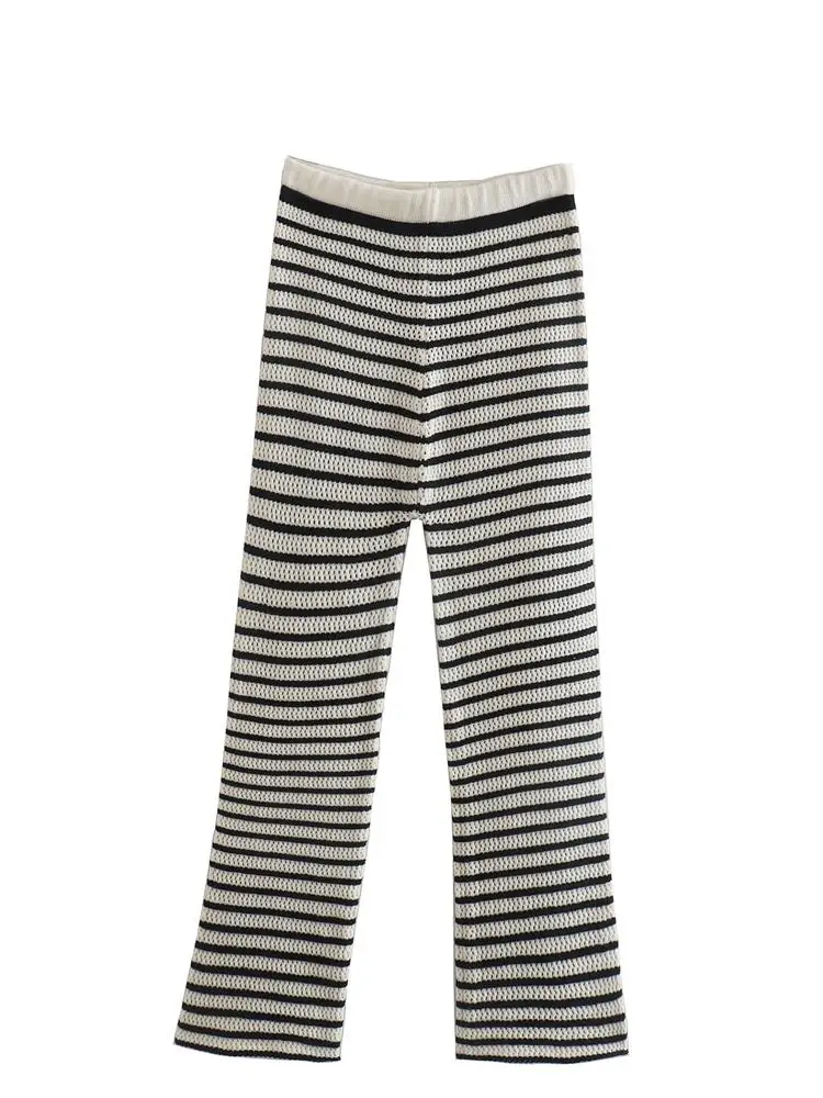 MESTTRAF Sexy Design 2022 Women Striped Knitted Straight-Leg Pants High Waist Slim Legging Long Trousers
MESTTRAF Sexy Design 2022 Women Striped Knitted Straight-Leg Pants High Waist Slim Legging Long Trousers