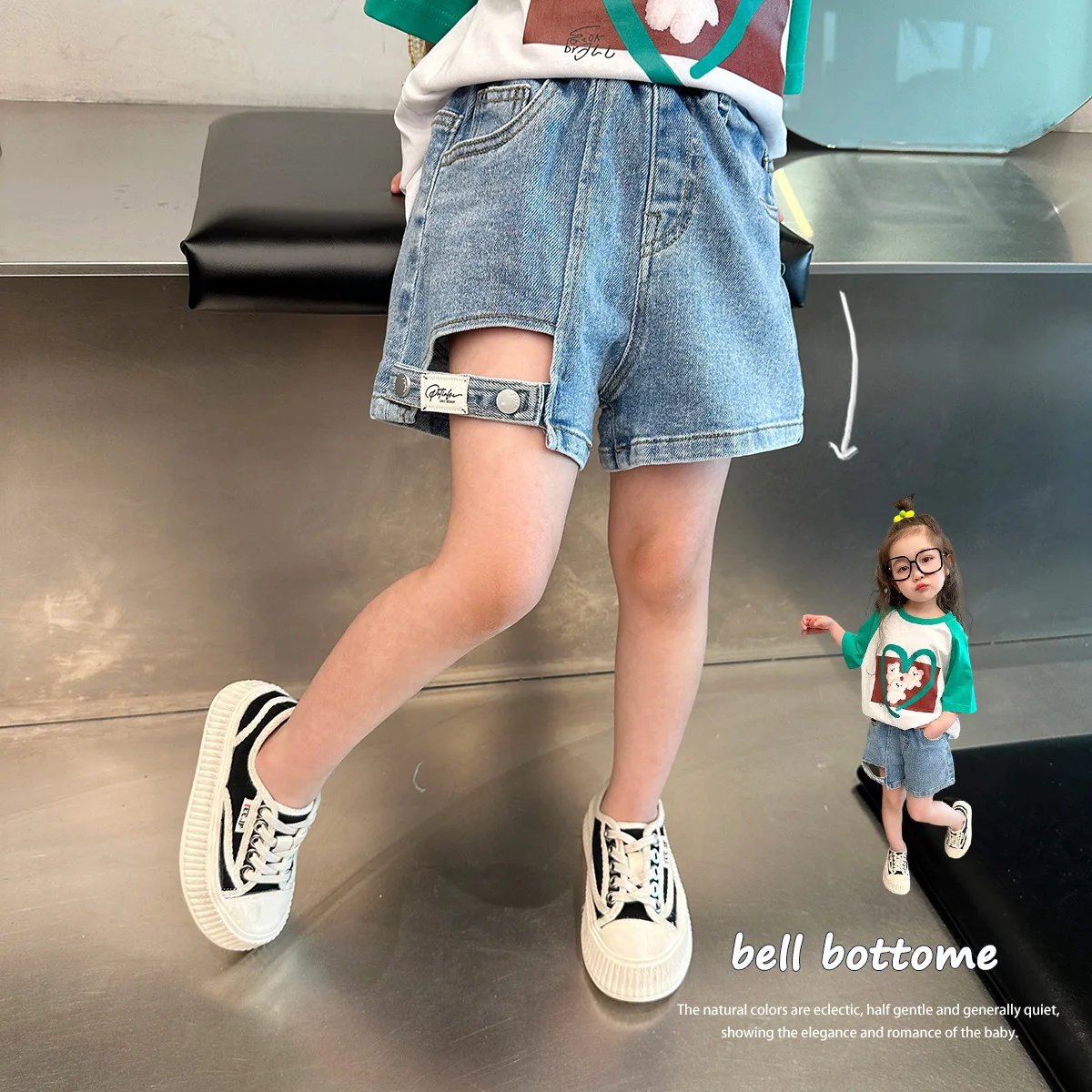 

2023 New Pants for Kids Autumn Trousers Enfant Garcon Kid Fashion Hollow Out Denim Blue Flare Pants Baby Girls Boys Pants 18M-7T