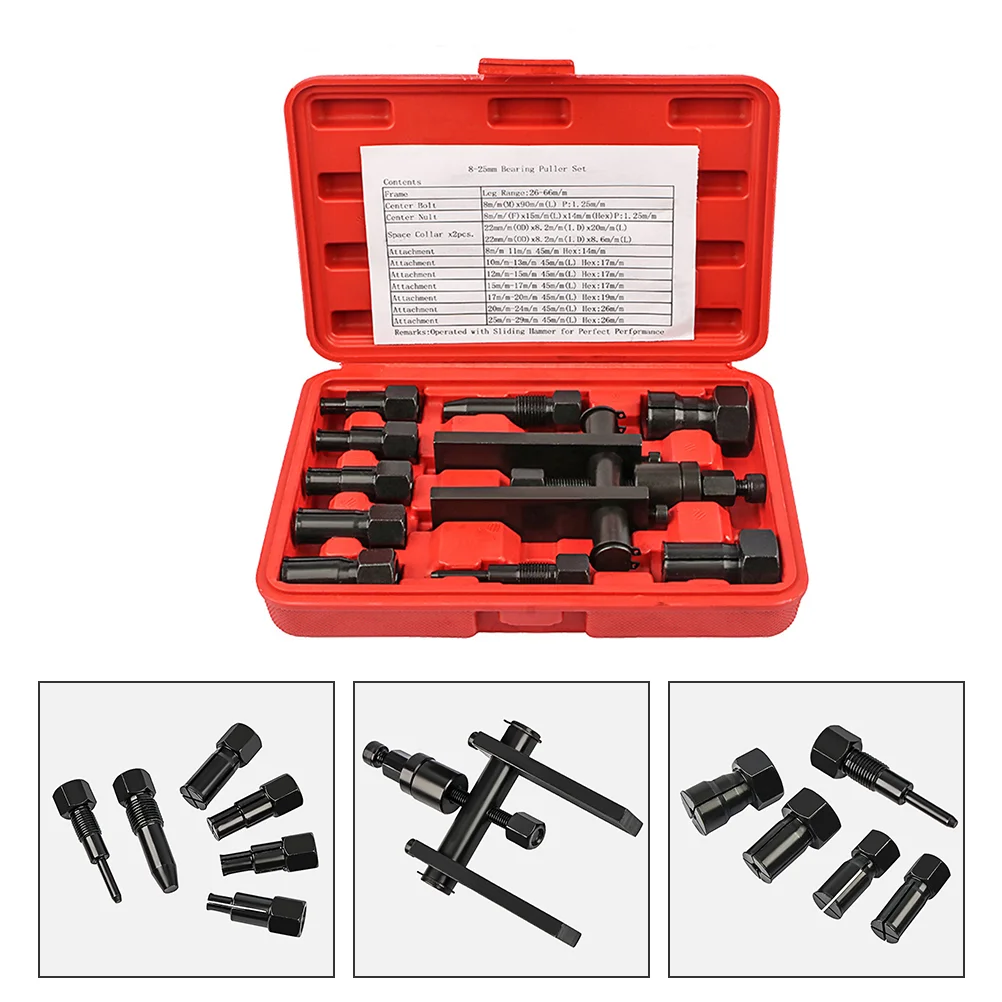 Bearing Puller Tool Set Kit Removalmotorcycle Separat Boxpress Installer Remove Bearings Blind Inner Adapters Drive Slide Hammer
Bearing Puller Tool Set Kit Removalmotorcycle Separat Boxpress Installer Remove Bearings Blind Inner Adapters Drive Slide Hammer