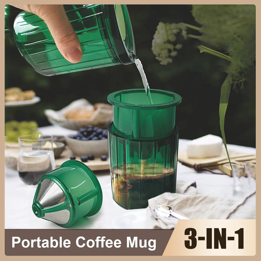 Pour Over Coffee Maker Paperless 3in1 Portable Coffee Maker with Double-Layer Stainless Steel Filter with 2 Cups for Home Travel
Pour Over Coffee Maker Paperless 3in1 Portable Coffee Maker with Double-Layer Stainless Steel Filter with 2 Cups for Home Travel