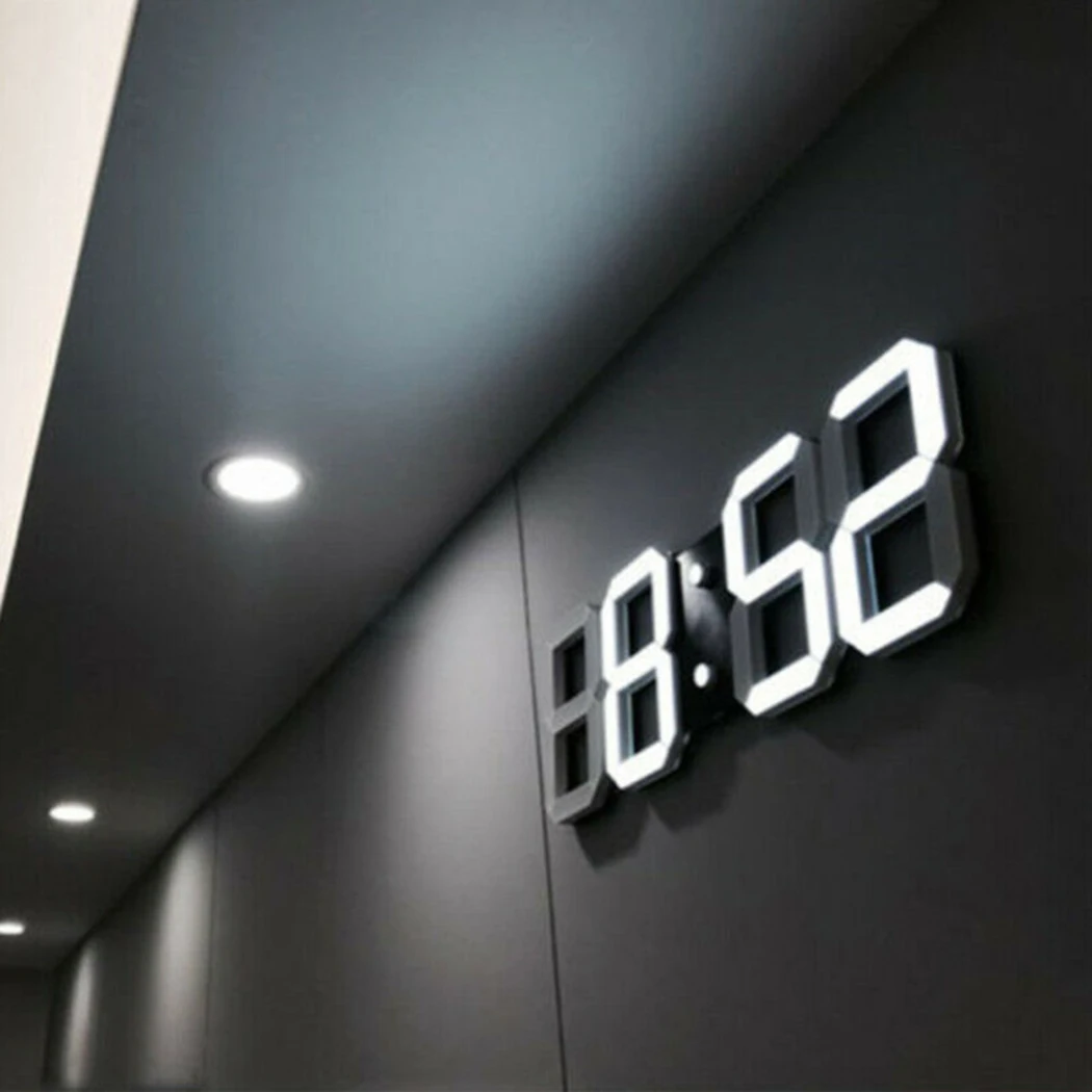 3D Modern Digital LED Wall Clock 24/12 Hour Display Timer Alarm Home USB Powered Electronic Wall Desktop Clocks
3D Modern Digital LED Wall Clock 24/12 Hour Display Timer Alarm Home USB Powered Electronic Wall Desktop Clocks