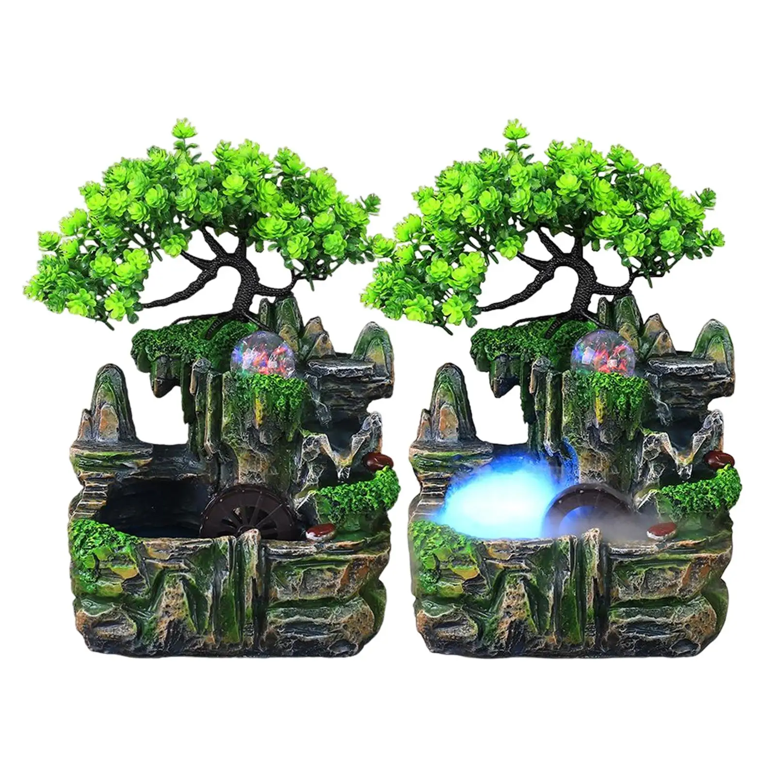 Electric Tabletop Water Fountain with Lights Rolling Ball Indoor Waterfall Fountains for Meditation Relaxing Office Decoration
Electric Tabletop Water Fountain with Lights Rolling Ball Indoor Waterfall Fountains for Meditation Relaxing Office Decoration